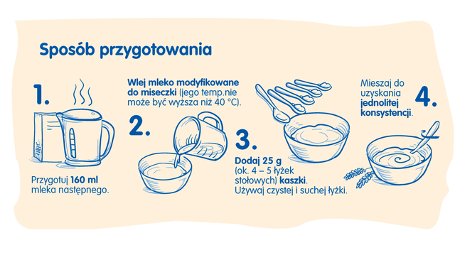 Sposób na przygotowanie kaszki bezmlecznej