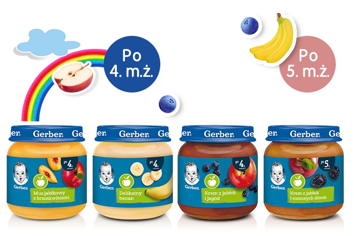 gerber products for children's from 4 to 5 months