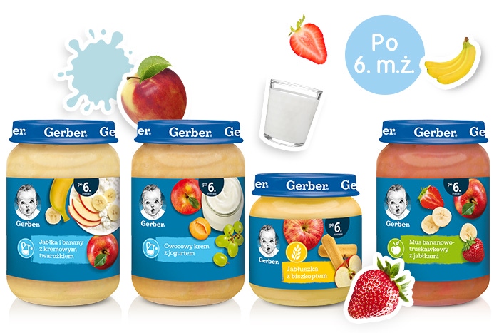 products gerber for 6 month's children