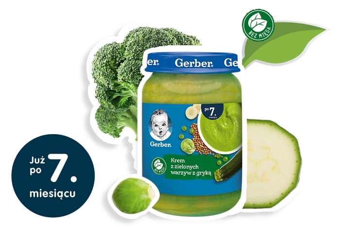 gerber krem z zielonych warzyw z gryką