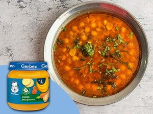 Zupa z czerwonej soczewicy i pomidorów – po 8. miesiącu