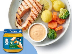 Pieczona ryba z cukinią i marchewką - po 24. miesiącu