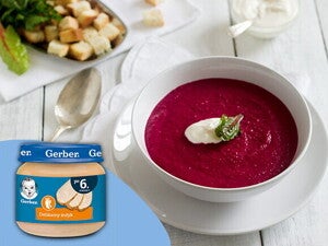 Zupka buraczkowa z jabłkiem po 6. miesiącu