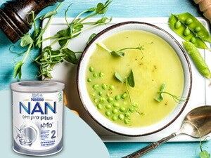 Krem z zielonego groszku po 6. miesiącu