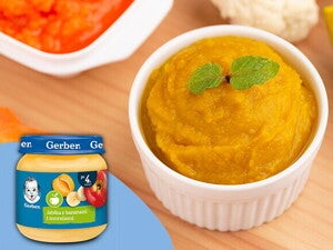 Zupka kalafiorowa z czerwoną papryką po 4. miesiącu