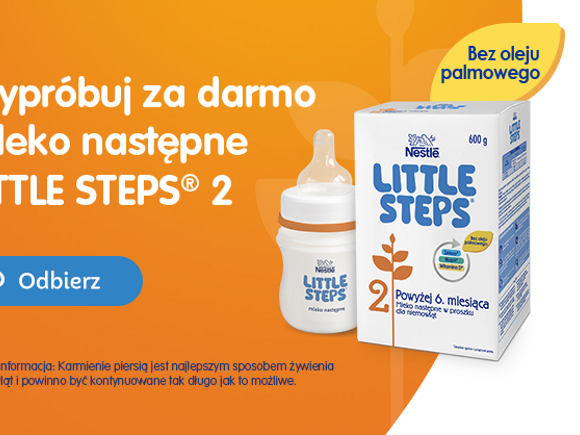 Wypróbuj z maluszkiem mleko następne LITTLE STEPS® 2