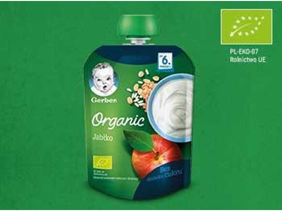 Gerber Organic Jabłko mleczno-zbożowy Gerber Organic Jabłko mleczno-zbożowy