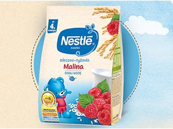 Nestlé Kaszka mleczno-ryżowa Malina Nestlé Kaszka mleczno-ryżowa Malina
