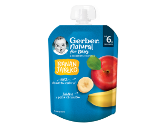 Gerber Deserek banan, jabłko