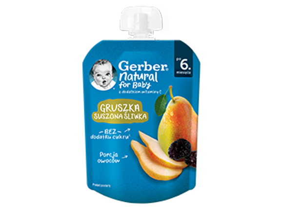 Gerber Deserek gruszka suszona śliwka Gerber Deserek gruszka suszona śliwka