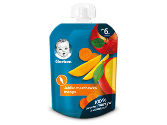 Gerber Deserek jabłko marchew mango Gerber Deserek jabłko marchew mango
