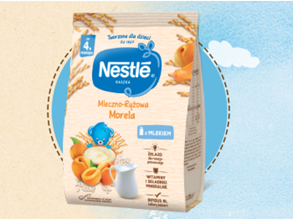 Nestlé Kaszka mleczno-ryżowa Morela Nestlé Kaszka mleczno-ryżowa Morela