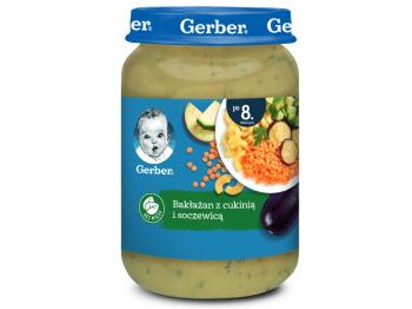 Gerber Bakłażan z cukinią i soczewicą Gerber Bakłażan z cukinią i soczewicą