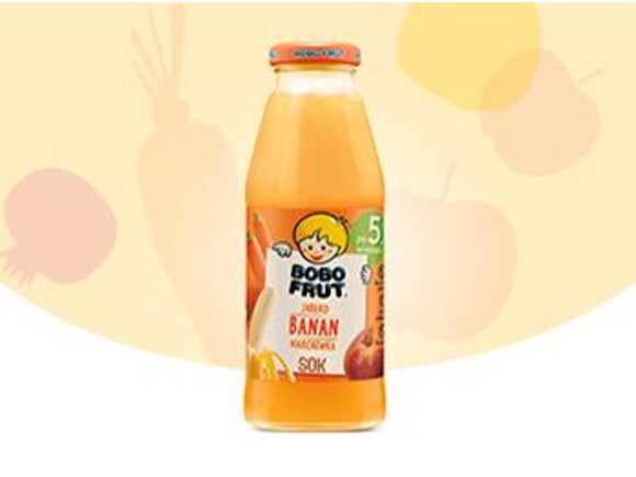 Sok 100% jabłko, banan i marchewka Sok 100% jabłko, banan i marchewka