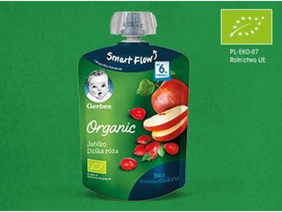 gerber-organic-jablko-dzika-roza-teaser Gerber Organic Jabłko Dzika róża