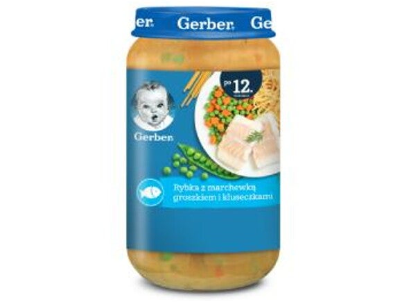 Gerber Rybka z marchewką, groszkiem i kluseczkami teaser