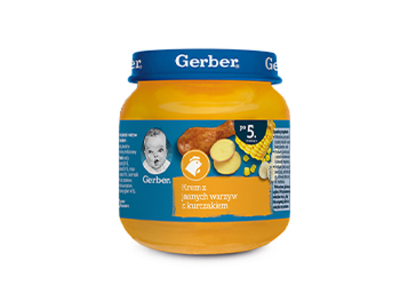 Gerber Krem z jasnych warzyw z kurczakiem