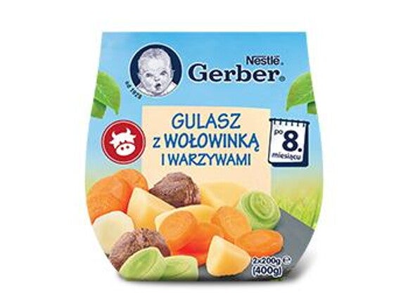 Gerber Gulasz z wołowinką i warzywami Gerber Gulasz z wołowinką i warzywami