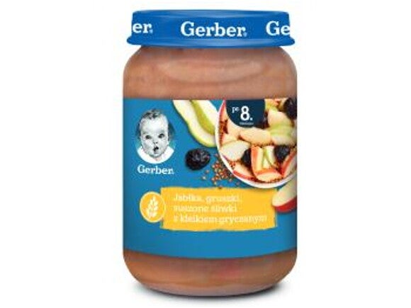 gerber jablka gruszki suszone sliwki z kleikiem gryczanym gerber jablka gruszki suszone sliwki z kleikiem gryczanym