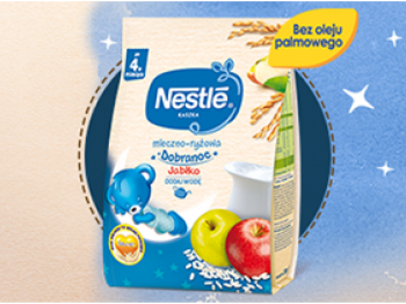 Nestlé Kaszka mleczno-ryżowa Dobranoc Jabłko Nestlé Kaszka mleczno-ryżowa Dobranoc Jabłko