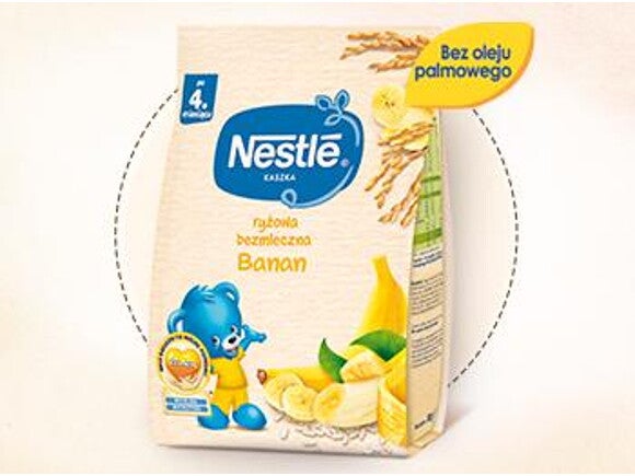Nestlé Kaszka ryżowa bezmleczna Banan Nestlé Kaszka ryżowa bezmleczna Banan