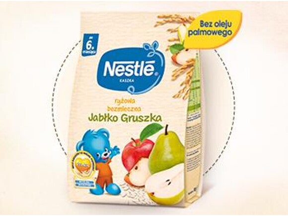 Nestlé Kaszka ryżowa bezmleczna Jabłko Gruszka Nestlé Kaszka ryżowa bezmleczna Jabłko Gruszka