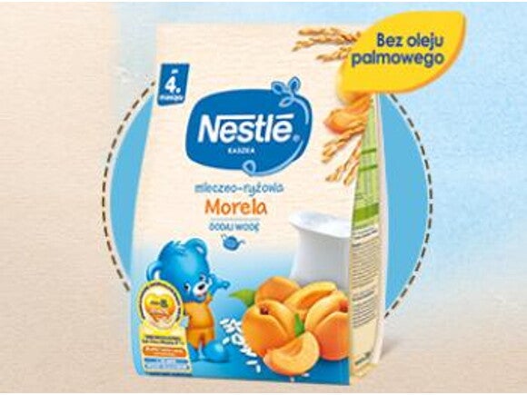 Nestlé Kaszka mleczno-ryżowa Morela Nestlé Kaszka mleczno-ryżowa Morela