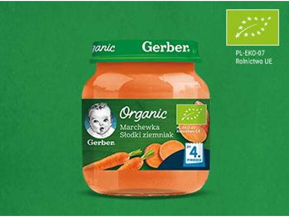 Gerber Organic Marchewka słodki ziemniak