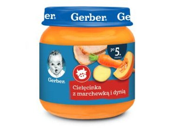Gerber Cielęcinka z marchewką i dynią Gerber Cielęcinka z marchewką i dynią