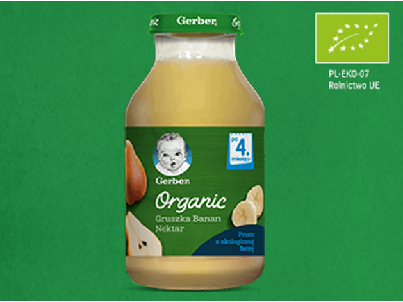 nektar gerber organic gruszka banan