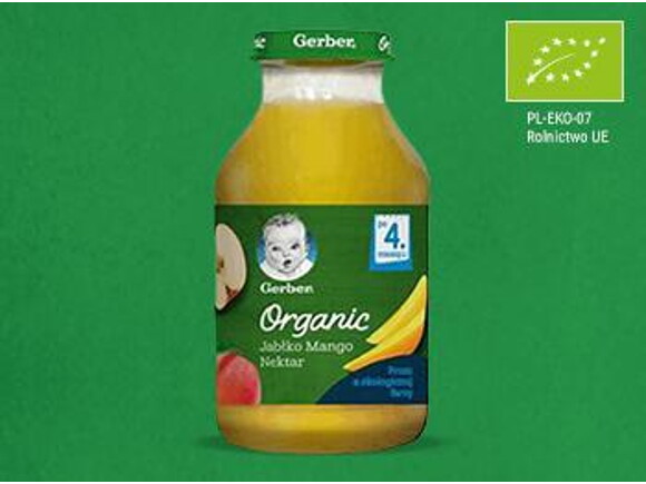 nektar gerber organic jabłko mango