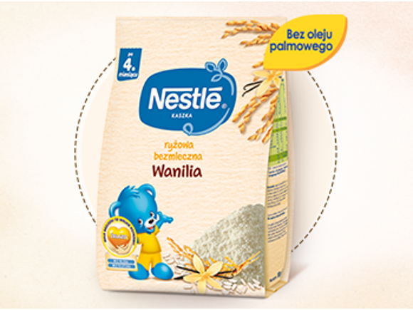 Nestlé Kaszka ryżowa bezmleczna Waniliowa Nestlé Kaszka ryżowa bezmleczna Waniliowa