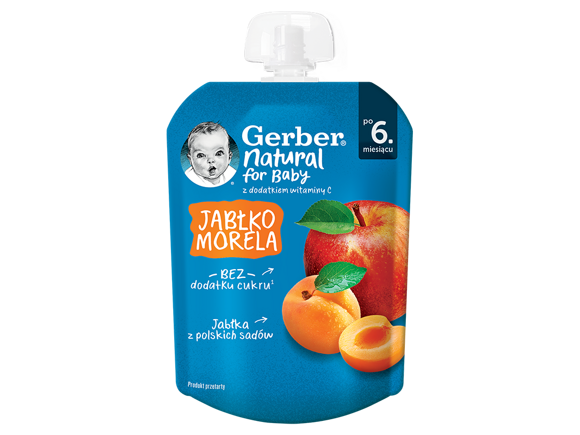 Gerber Deserek Jabłko morela
