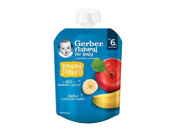 Gerber Deserek banan, jabłko