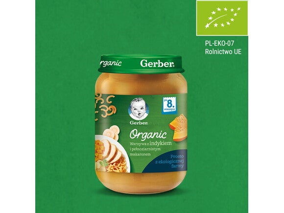 Gerber Organic Warzywa z indykiem i pełnoziarnistym makaronem.jpg