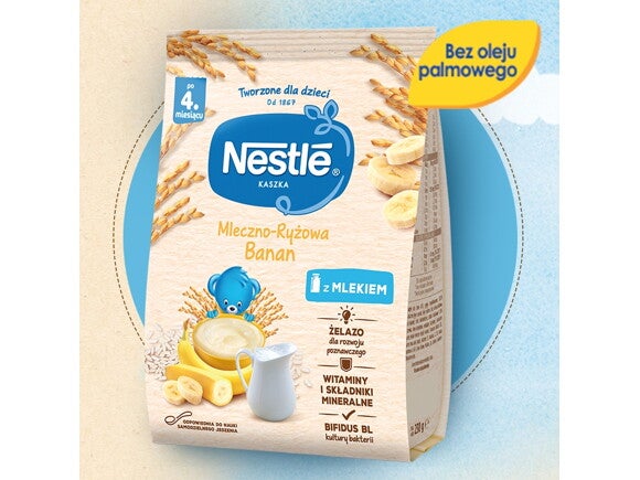 Nestlé Kaszka mleczno-ryżowa Banan 