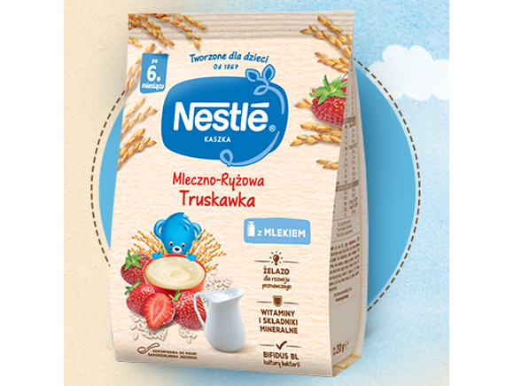 Nestlé Kaszka mleczno-ryżowa Truskawka
