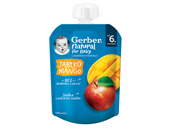 Gerber deserek w tubce jabłko mango