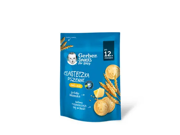 Gerber Snacks for Baby Ciasteczka pszenne maślane