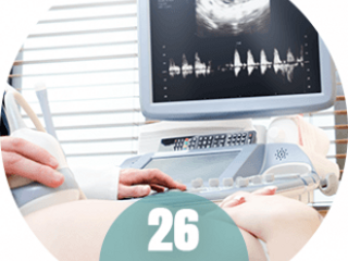 Dziecko na USG w 26 tygodniu ciąży