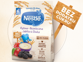 Nestlé Kaszka ryżowa-bezmleczna Jabłko & Śliwka