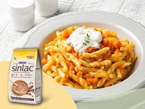 Makaron z dynią, pomarańczą i kurczakiem – po 18. miesiącu