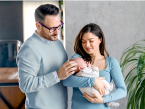 Prawidłowe trzymanie noworodka