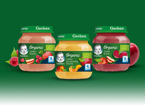 Deserki w słoiczkach Gerber Organic