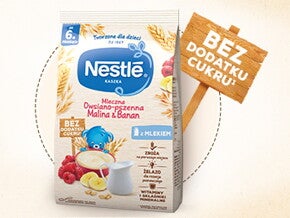 Nestlé Kaszka mleczna owsiano-pszenna Malina & Banan