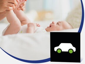 Karta kontrastowa autko