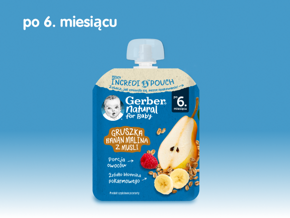 Gerber Deserek gruszka, banan, malina z musli