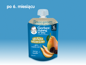 Gerber Deserek gruszka, suszona śliwka
