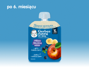 Gerber Deserek jabłko, jagoda, banan