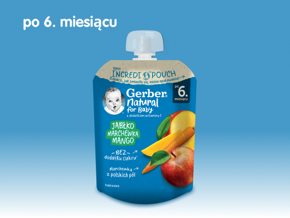 Gerber Deserek jabłko, marchew, mango
